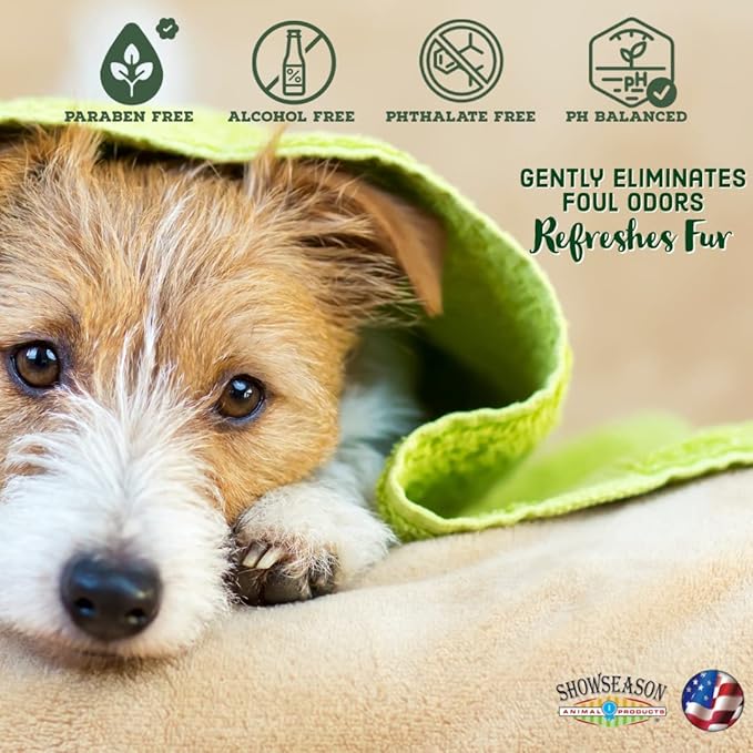 Showseason® Sugar Cookie Pet Shampoo 1 Gallon | Long-Lasting Odor Eliminator | Paraben-Free | Biodegradable and Non-Toxic | Made in The USA