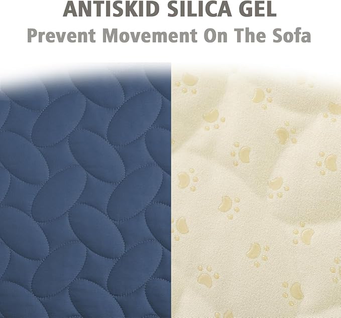 Ameritex Pet Bed Cover Dog Bed Blanket for Sofa and Furniture Waterproof New Pattern Design (68x82 Inch, Navyblue)