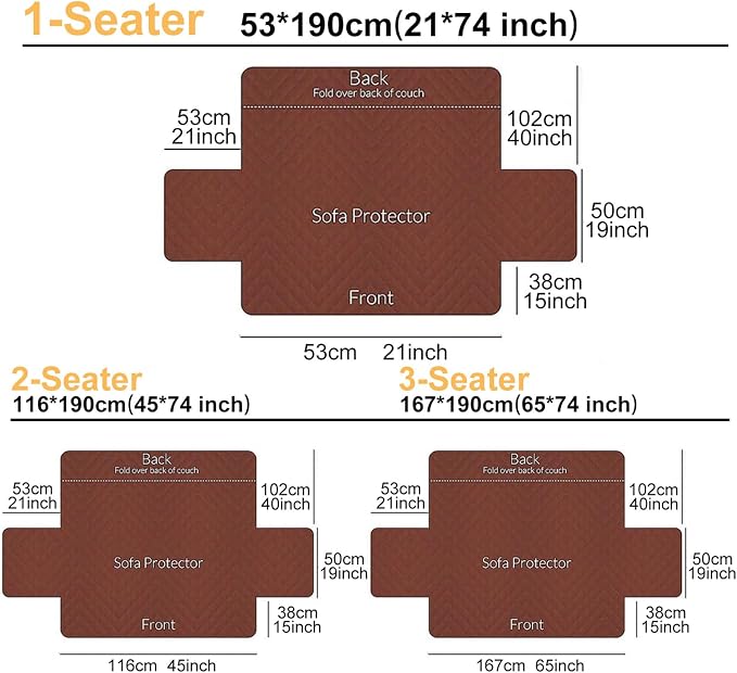 Polyester Flannel Recliner Cover, Non-Slip with 2 Side Pockets | Soft short-pile polyester with silicone backing guards armrests from pet scratches; thick one-piece cover, machine washable.