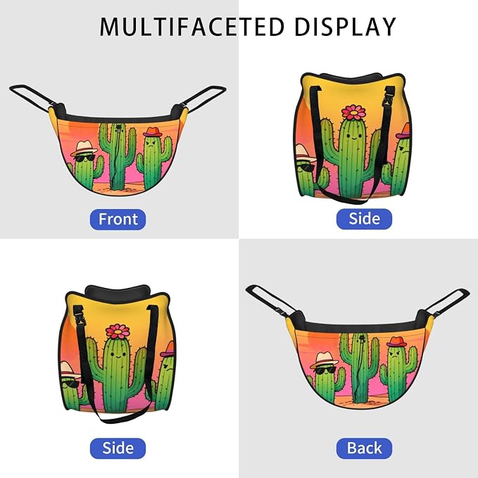 cactus Car Seat Organizer-Backseat Storage Bag for Travel | Waterproof Durable. Holds Snacks Gear Essentials. Fits Most Cars.