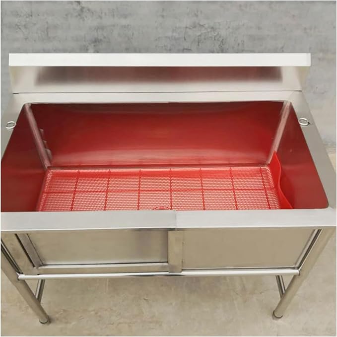 Professional Stainless Steel Pet Bathing Station,Dog Bathtub with Shower Sink,Home Grooming Tub for Large Medium Small Dogs.120cm/47.2in-Width 70cm