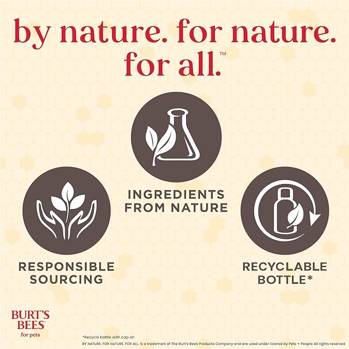 Burt’s Bees for Pets Manuka Honey Tearless 2 in 1 Shampoo and Conditioner for Puppies with Jojoba Oil, 16 Fl Oz