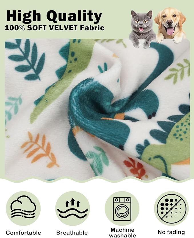 CuteBone Dinosaur Costume Dog Shirt, Stretchy Velvet T-Shirt Clothes for Small Dogs, Soft & Breathable Pet Tee Outfit Cat Apparel for Daily Wear, Cozy Pullover Design Puppy Fashion COSBX03L