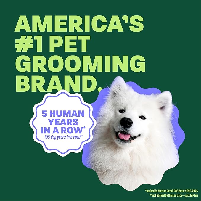 TropiClean Whitening Dog Shampoo, Whitening & Brightening, For All Coat & Color Types, Puppy Safe, Made in the USA, Cat Friendly, 20oz.