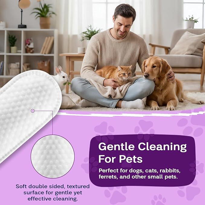 Dental Wipes Mint Scented – Best Dog Teeth Cleaning, Dog Dental Wipes for Dogs Teeth, Finger Toothbrush for Dogs and Cats, Oral Care, Remove Plaque, Tartar & Bad Breath – 50 Count