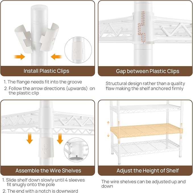 Golpart Laundry Organizer Shelves Over the Washer and Dryer Storage Shelf | Heavy Duty Laundry Room Organization Clothes Drying Rack Adjustable Height Wire Shelving and Wire Basket with Hanger Rod