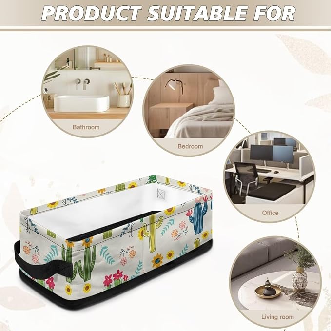 Heart Rose Toilet Paper Organizer Toilet Roll Storage for Back of Toilet with Handle,Decorative Shelf Bins Bathroom Basket for Toilet Roll Paper, Vanities Cabinets, Towels