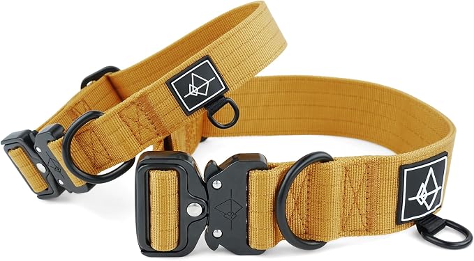 MADE TO ROAM Explorer Dog Collar | Heavy Duty Nylon & Durable Metal Buckle | Premium adjustable collar with rust-resistant hardware. Fits small to large dogs. 15 colors. Matching leash & harness
