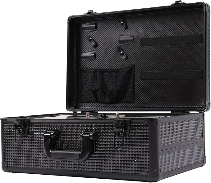 Barber Carrying Case,Beauty Salon Barber Case,Hair Stylist Tool Kits Organizer,Barber Travel Carry Case for Hair Scissors Tools Hair Stylist Pet Groome,Portable Barbers Case for Clippers & Supplies