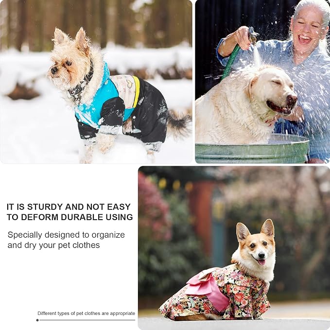 3pcs Pet Hanger Pet Apparel Hangers Dog Clothing Hanging Rack Dog Clothing Hanger Clothes Hangers Cloth Iron Storage Clothes Organizer Cat Cloth