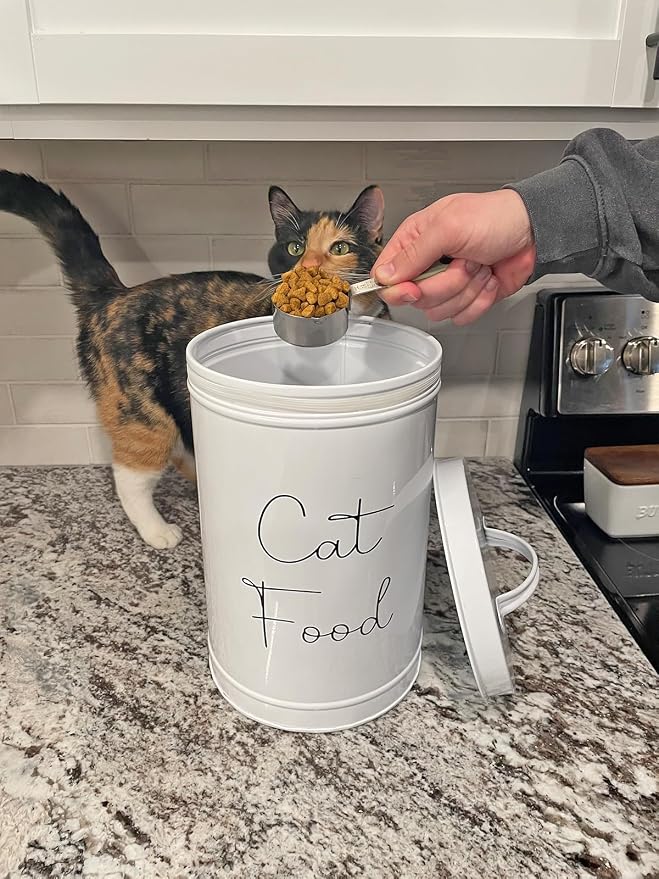Midlee Metal Cat Food Storage Container - Small