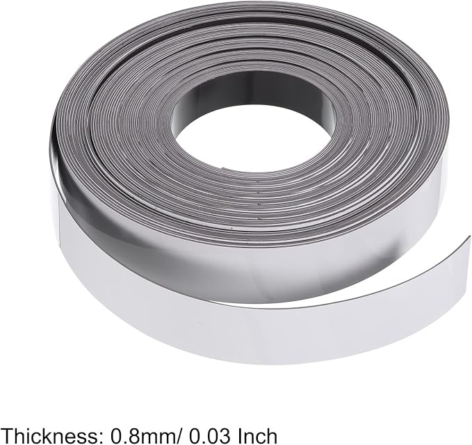 MECCANIXITY Magnetic Strip with Strong 1 Inch x 26.25 Feet Magnetic Strip Tape,Magnetic Tape Labels for Whiteboards Refrigerator and Crafts White