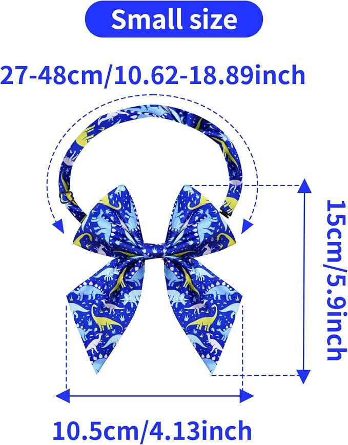 PET SHOW 10 Pack Dinosaur Sailor Dog Bowties for Small Dogs