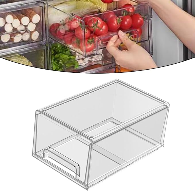 Clear Stackable Storage Drawer Clear Stackable Storage Bin for Hair Accessories