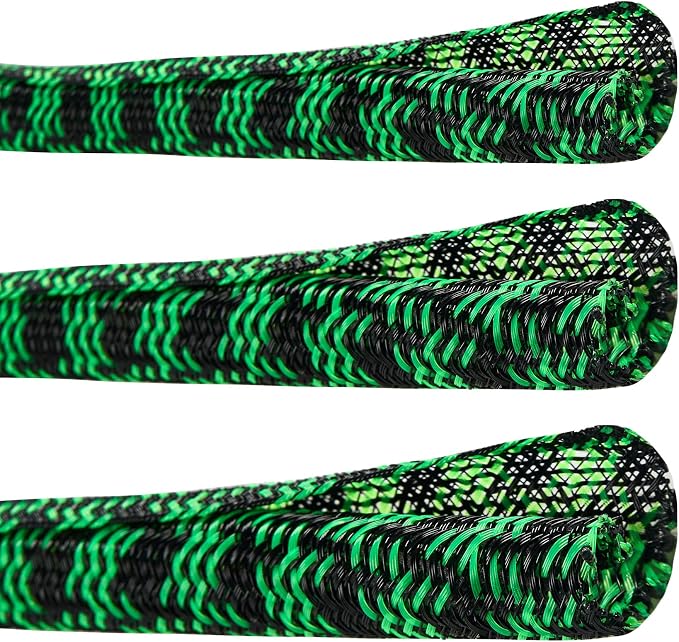 Cable Sleeve 1/2 Inch x 50FT Self-Wrapping Wire Loom