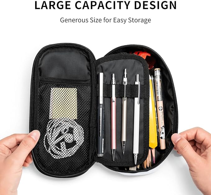 Cute Pet Dog Pencil Case Large Capacity Pencil Pouch With Zipper Portable Pen Bag Organizer Waterproof Cosmetic Makeup Bag For Women Men