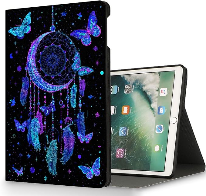 for Microsoft Surface Go 4/3/2/1-10.5" 2021 Tablet Case,Auto Wake/Sleep,Adjustable Stand Protective Cover - Dreamcatcher Moon Butterfly