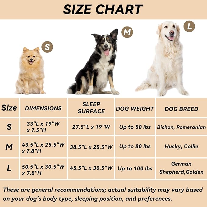 Heavy Duty Steel-Framed Portable Elevated Pet Bed, Elevated Cooling Pet Cot, 43.5" L x 25.5" W x 7.8" H(M, Grey) | Dog Cot Bed with Sturdy Steel Frame for Indoor Outdoor Use, Non Slip, Easy to Clean, 43.5 Inches, Gray