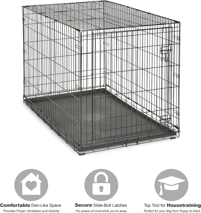 New World by Midwest 48-Inch Single Door Crate, XL Breeds, 90-110 lbs