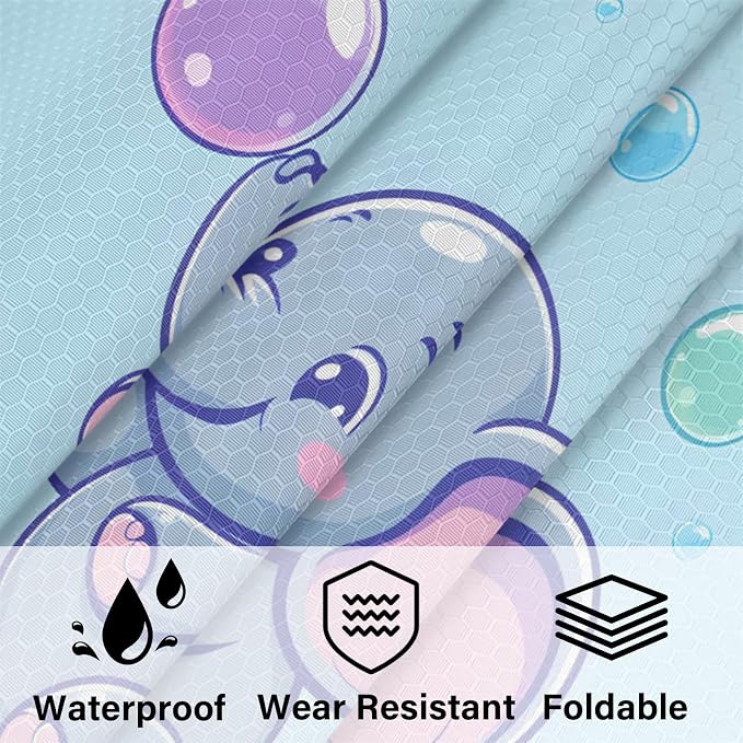 Blue Elephant 6 Set Compression Packing Cubes Cute Expandable Packing Organizer for Travel Accessories Luggage Suitcase Bag