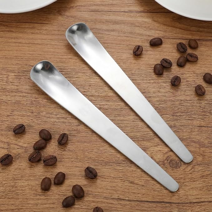 2 Pcs Dog Cat Spoon Pet Can Spoons Stainless Steel Can Scoop Portable Pet Feeding Spoon Long Handle Food Scoop Wet Food Storage Feeder for Wet Foods and Cans