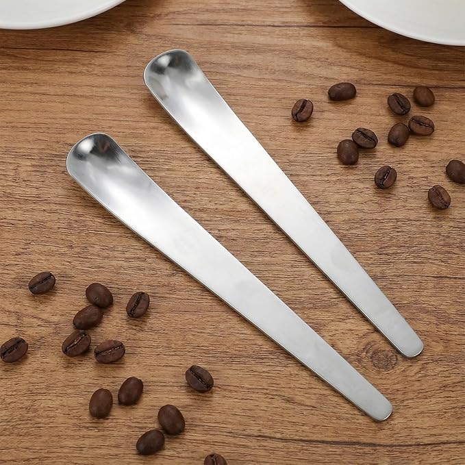 2 Pcs Dog Cat Spoon Pet Can Spoons Stainless Steel Can Scoop Portable Pet Feeding Spoon Long Handle Food Scoop Wet Food Storage Feeder for Wet Foods and Cans