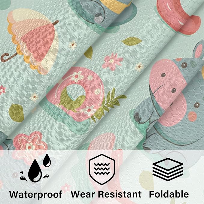 Hippopotamus Compression Packing Cubes Tropical Theme 6 Set Travel Packing Cubes for Suitcases Lightweight Expandable Organizers