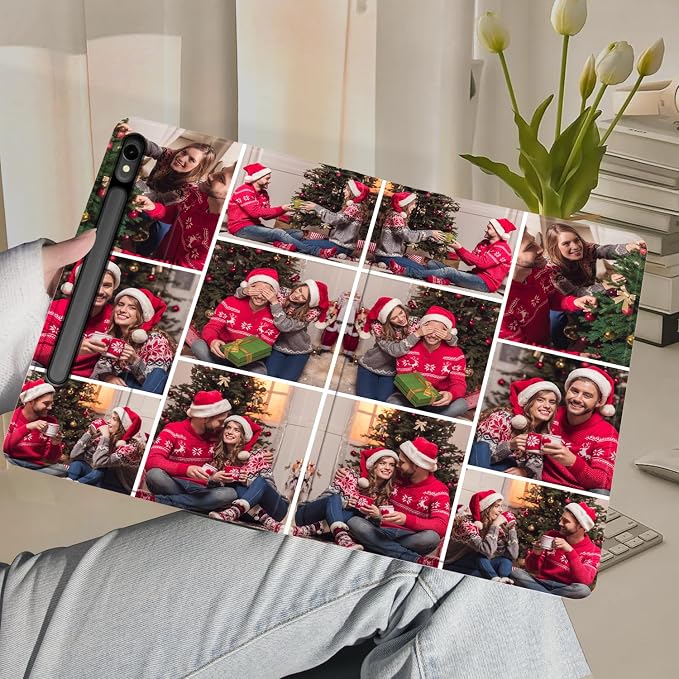 Custom Photo Personalized Flip Case for Samsung Galaxy Tab S9 11 inch(2023),Model Code: SM-X710/X716B, Samsung Galaxy Tablet Customized Picture Text Leather Stand Cover Protective Case