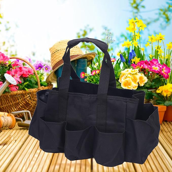 Cleaning Caddy Organizer, Portable Storage Bag Oxford Cloth Cleaning Tool Organizer for Household Gardening Outdoor Maintenance