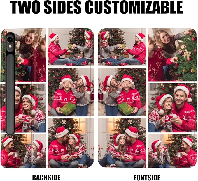 Custom Photo Personalized Flip Case for Samsung Galaxy Tab S9 11 inch(2023),Model Code: SM-X710/X716B, Samsung Galaxy Tablet Customized Picture Text Leather Stand Cover Protective Case