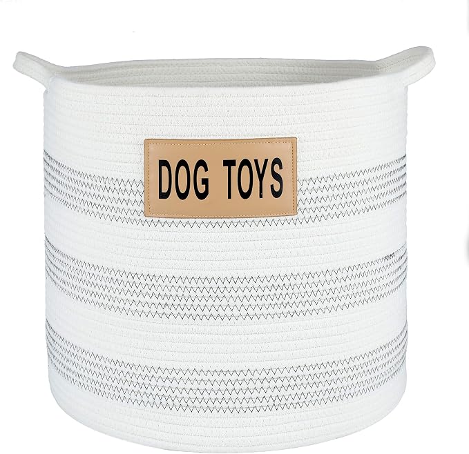 Midlee Dog Toy Rope Cotton Basket (X-Large)