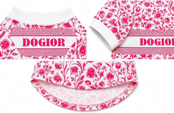 Dog T-Shirts for Small Dogs, Designer Luxury Dog Clothes Pet Apparel | Designer