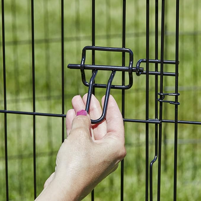 MidWest 36-Inch Exercise Pen, Single Door, 16 Sq Ft Play Area | for Indoor and Outdoor Use, Large Door Opening & Secure Latch, Easy to Set Up, Foldable Playpen