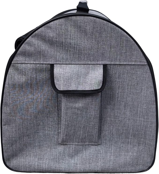 One for Pets Fabric Portable Pet Kennel/Shelter, Single, Gray, 20"x20"x19.5" - Car Seat-Belt Fixture Included