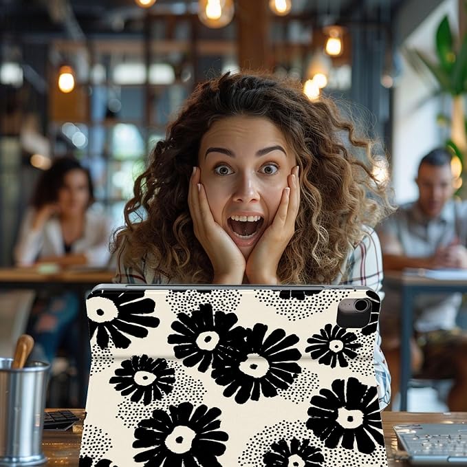 for Samsung Galaxy Tab A7 Lite 2021 Model T220/T225/T227 Tablet Case,Auto Wake/Sleep,Adjustable Stand Protective Cover - Moth Mushroom Starry Night