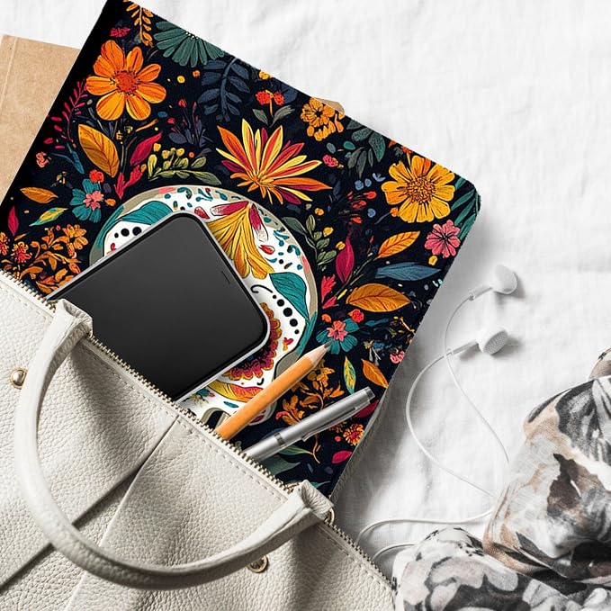 for Microsoft Surface Go 4/3/2/1-10.5" 2021 Tablet Case,Auto Wake/Sleep,Adjustable Stand Protective Cover - Day of The Dead Sugar Skull