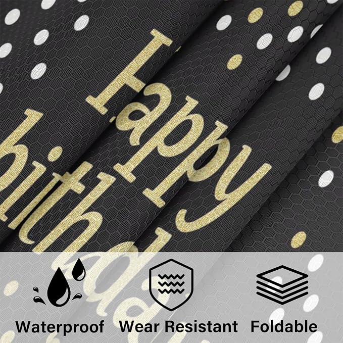 Happy Birthday 6 Set Compression Packing Cubes Birthday Theme Expandable Packing Organizer for Travel Accessories Luggage Suitcase Bag