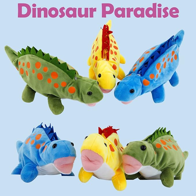 BB FUN HOUSE Pencil Case for Kids, 3D Plush Animal Dog Dinosaur Pencil Pouch Soft Stationery Storage Pen Bag for Girls and Boys School Supplies
