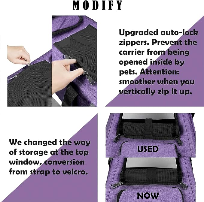 GAPZER Carrying Bag Yorkie Dog Travel Kennel Ventilated Soft Pet Carrier | Privacy Protection Big Kitten Car Travel Cloth Carry Bag up to 20 lbs, Small Animal Portable Mesh Kennel Cage for Vet Visits