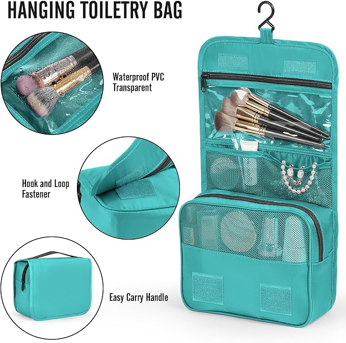 Veken 8 Set Packing Cubes for Travel Essentials, Suitcase Organizer Bags in 4 Sizes, Carry-On Luggage Accessories with Laundry Bag, Airplane Must Have with 99-Count Mesh Holes