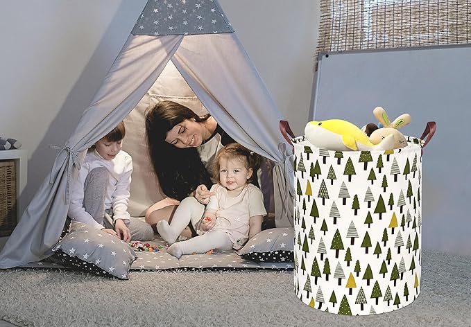 MAIZMZ Girls Storage Basket Laundry Hamper Gifts Organizer Bins Toy Box Laundry Basket Large Canvas Collapsible Chest for Home/Dorm/Kitchen/Pet/Office/Closet/Shelf/