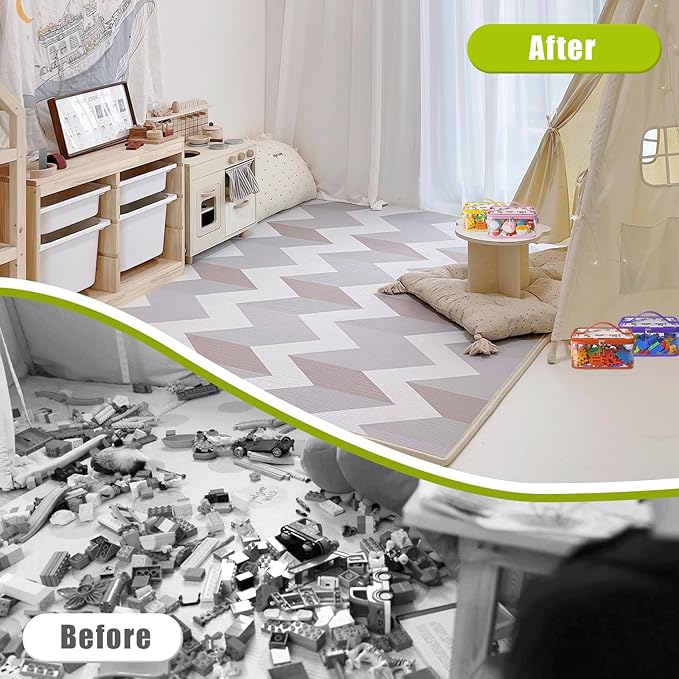 8 Pack Large Clear Toy Storage Bags with Labels, Handles, Zippers, L+XL | Large Capacity, Transparent PVC, Waterproof Dustproof, Space-saving, Portability for Building Blocks, Puzzle, Dolls, Travel