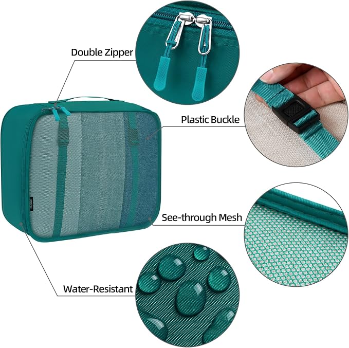 BAGAIL 6 Set/8 Set/10 Set Packing Cubes Various Sizes Packing Organizer for Travel Accessories Luggage Carry On Suitcase