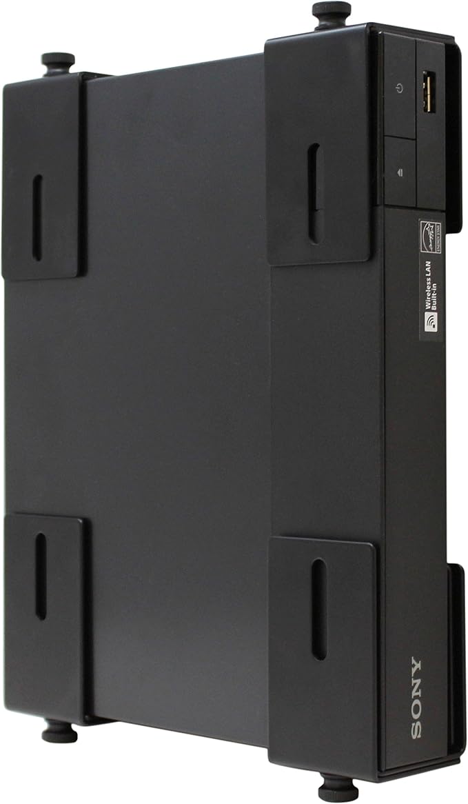 HumanCentric Adjustable Device Wall Mount, Cable Box & Modem Bracket | Adjustable Wall Adapter for Small, Wide & Narrow Devices, Cable Boxes, Modems, DVD Players, Mount on Wall Behind TV