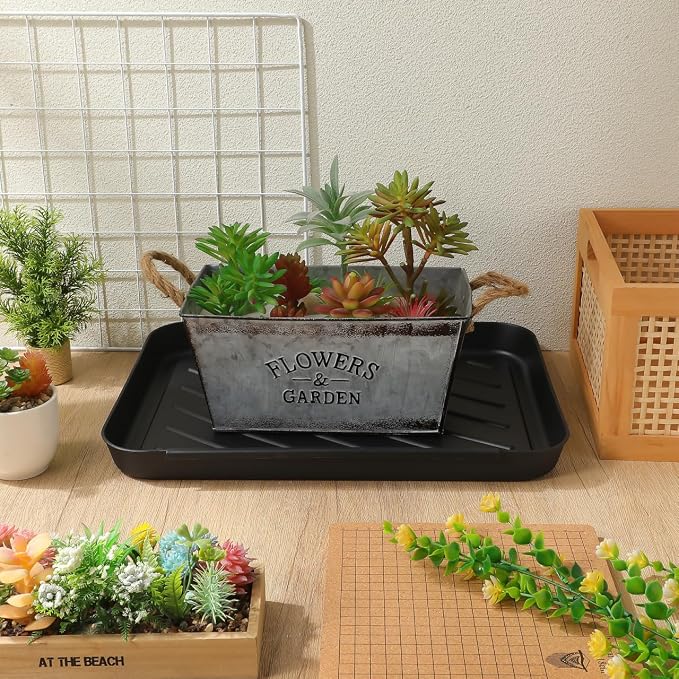 Alipis Shoe Storage Tray 15.74 X 11.81 X 1.37 in Plastic Boot Tray for Entryway Hallway Kitchen Car Trunk Pet Feeding Area Keep Floors Dry and Clean