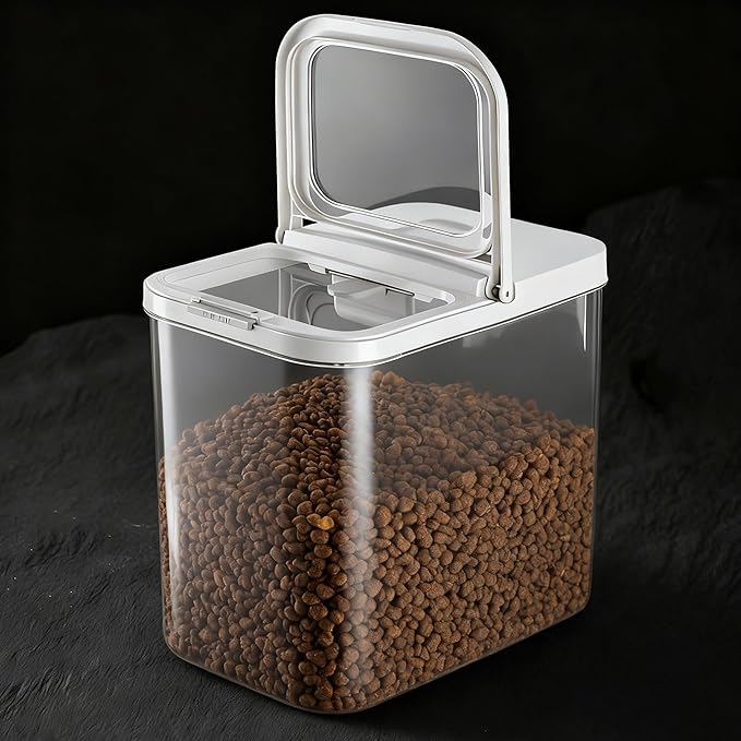 Pet Food Storage Containers With Lids & Scooper | Dog Food Storage Container,12L/12KG/10-15LBS,BPA Free Airtight Storage Containers Store Dry Food For Kitchen Pantry