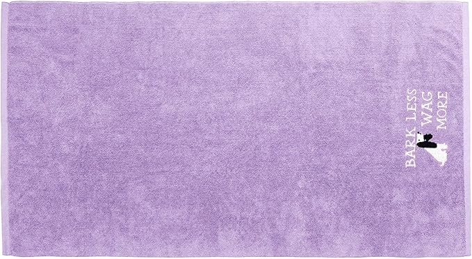 DAN RIVER Dog Towel - Pack of 1, 100% Cotton, 20x40, Ultra Soft 450 GSM, Super Absorbent & Quick Drying Towel for Dogs, Cats, and Other Pets, Crocus Petal.