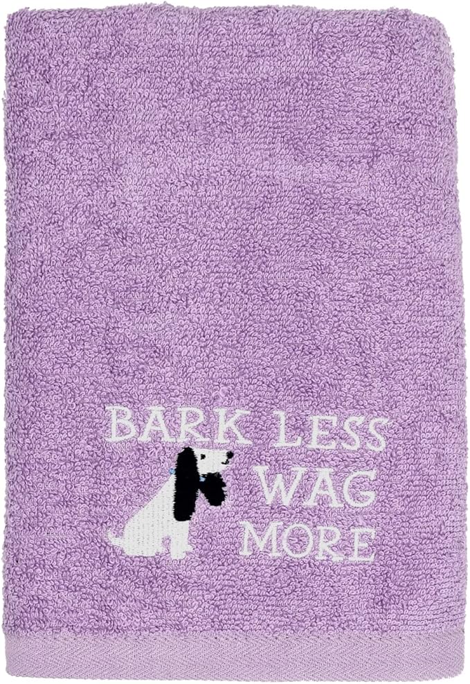 DAN RIVER Dog Towel - Pack of 1, 100% Cotton, 20x40, Ultra Soft 450 GSM, Super Absorbent & Quick Drying Towel for Dogs, Cats, and Other Pets, Crocus Petal.