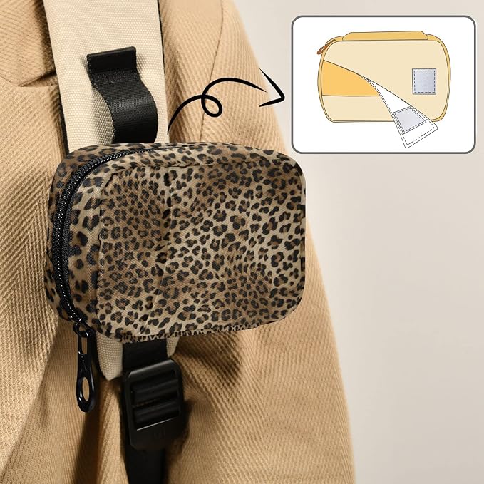 Leopard Print Pill Case, Portable Weekly Pill Box Bag Container 7 Days Pill Organizer Vitamin Supplement Holder with Zipper for Travel Family Business Gym