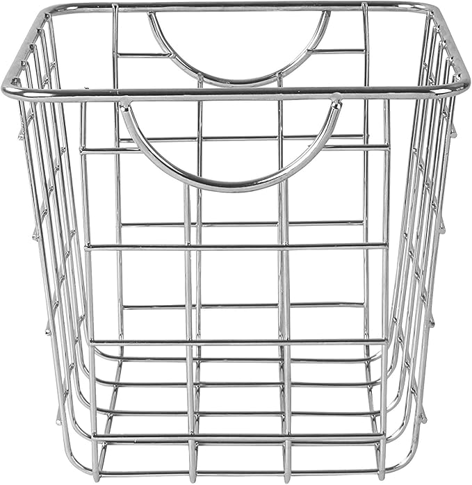 Spectrum Diversified Wire Pet, Toy, Office, Dorm Storage Bin Organizer, Basket, Mini, Pack of 6, Chrome